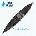 Горячий черный цвет PRO Pedal Kayak для рыбалки и рыболовного дизайна от Liker